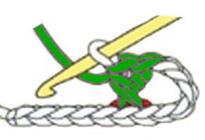 1-over-1 hdc cross - step 5