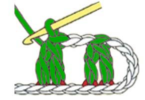 2 dc closed together - step 6 2 dc closed together - step 6