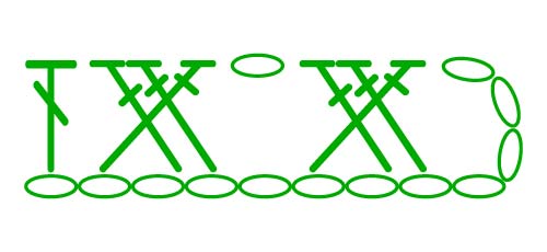 2-over-1 dc cross - stitches scheme 2-over-1 dc cross - stitches scheme