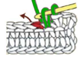 2 sc decrease - step 2 2 sc decrease - step 2