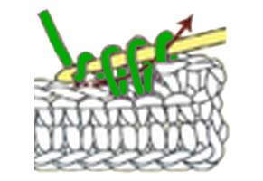 2 sc decrease - step 5 2 sc decrease - step 5