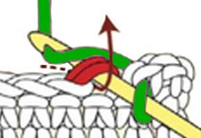 2 sc increase - step 1 2 sc increase - step 1
