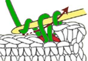 2 sc increase - step 2 2 sc increase - step 2