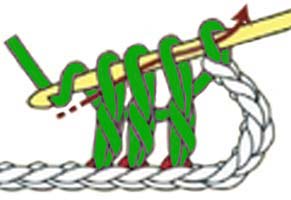 3 dc closed together - step 2 3 dc closed together - step 2