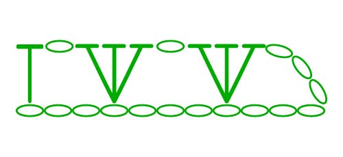 3 hdc shell - stitches scheme 3 hdc shell - stitches scheme