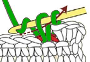 3 sc increase - step 2 3 sc increase - step 2