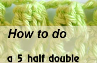 5 half double crochet popcorn on a chain - preview