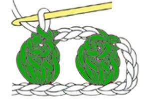 5 hdc popcorn in same stitch - step 4 5 hdc popcorn in same stitch - step 4