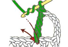 5 trc popcorn on a chain - step 2