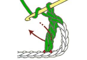 Y-stitch - step 2 Y-stitch - step 2