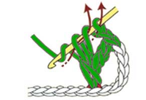 Y-stitch - step 3 Y-stitch - step 3