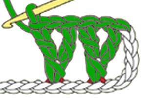 Y-stitch - step 5 Y-stitch - step 5