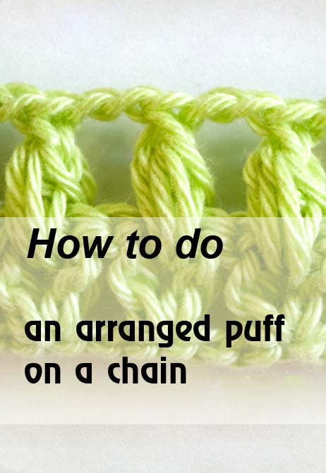 arranged puff on a chain - preview arranged puff on a chain - preview