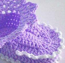 baby booties crochet pattern for beginners - preview