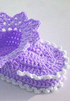 baby booties crochet pattern for beginners - preview