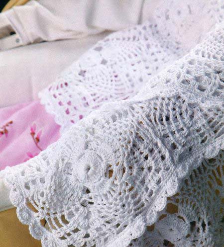 beautiful crochet baby blanket with square motifs - big photo beautiful crochet baby blanket with square motifs - big photo