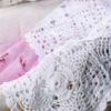 beautiful crochet baby blanket with square motifs - preview