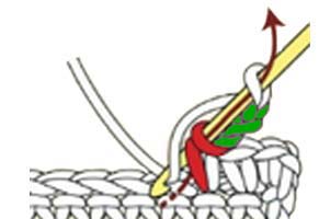 chain 3 picot - step 2 chain 3 picot - step 2