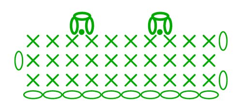 chain 3 picot - stitches scheme chain 3 picot - stitches scheme