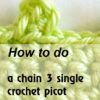 chain 3 sc picot - preview