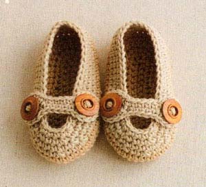 crochet baby boy slippers - big photo