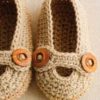 crochet baby boy slippers - preview