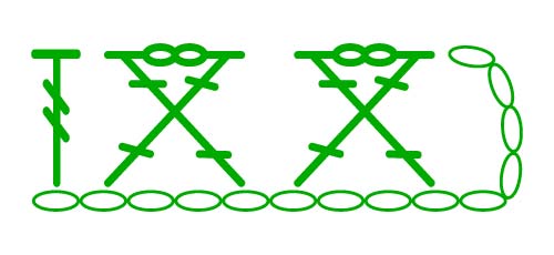 crossed-1 - stitches scheme crossed-1 - stitches scheme