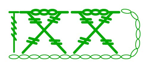 crossed-2 - stitches scheme