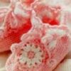 fancy crochet baby booties pattern - preview