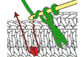 front post dc two together - step 2