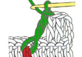 front post double crochet crossed - step 2 front post double crochet crossed - step 2