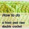 front post double crochet crossed stitch - preview