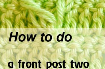 front post double crochet crossed stitch - preview