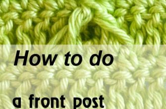 front post double crochet two together - preview