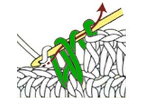 front post hdc - step 3