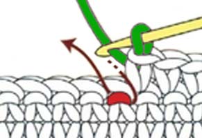 front post sc - step 1