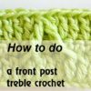 front post treble crochet two together - preview