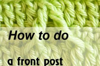 front post treble crochet two together - preview