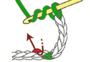 inverted Y-stitch - step 1