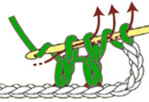 inverted Y-stitch - step 3