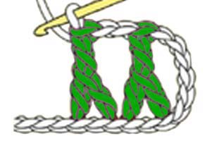 inverted Y-stitch - step 5