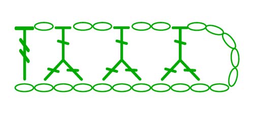 inverted Y-stitch - stitches scheme