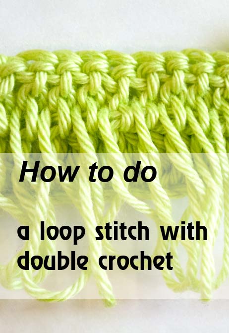 loop stitch with dc - preview loop stitch with dc - preview
