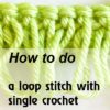 loop stitch with sc - preview