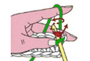 loop stitch with sc - step 2 loop stitch with sc - step 2