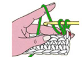 loop stitch with sc - step 3 loop stitch with sc - step 3