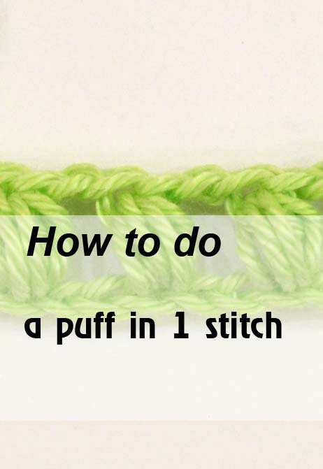 puff in one stitch - preview puff in one stitch - preview