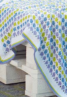 simple multicolor crochet baby blanket - preview simple multicolor crochet baby blanket - preview