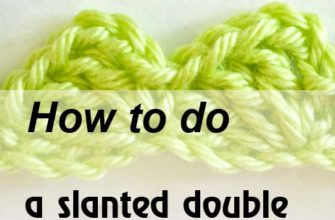 slanted double crochet stitch - preview