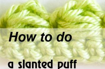 slanted puff stitch - preview